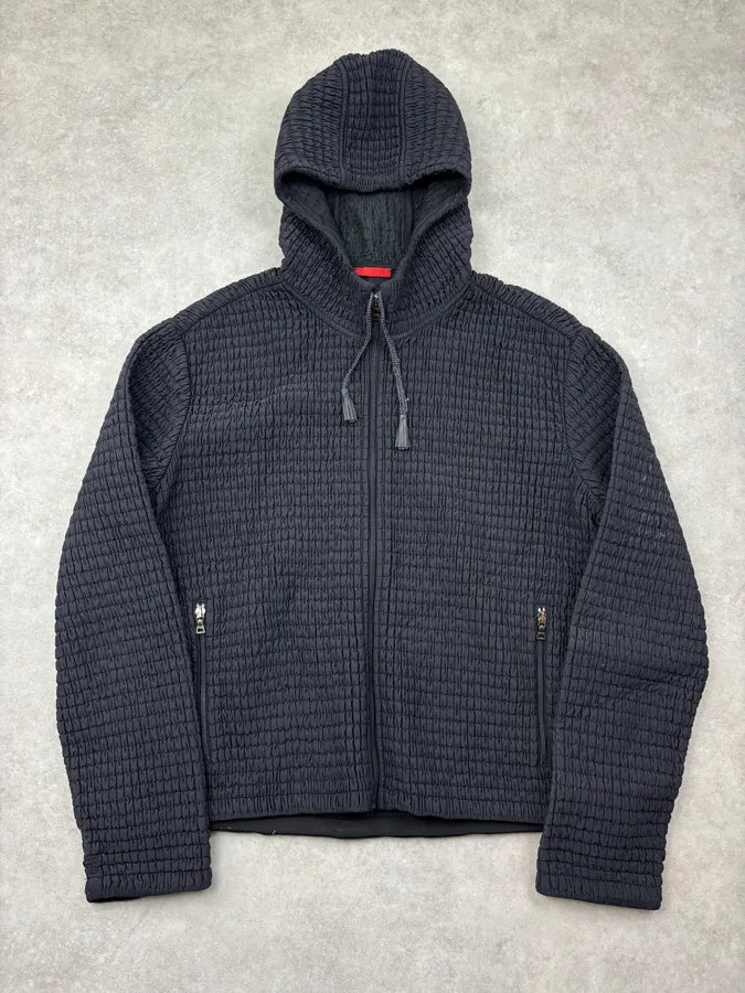 AW2011 Prada Black Technical Nylon Quilted Hooded Jacket vUSNwUL 0