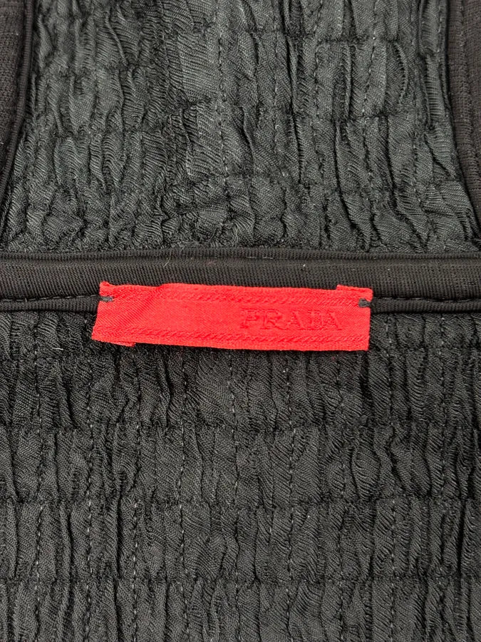 AW2011 Prada Black Technical Nylon Quilted Hooded Jacket vUSNwUL 9