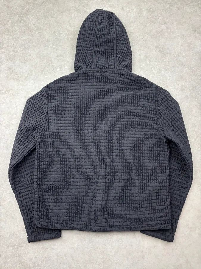 AW2011 Prada Black Technical Nylon Quilted Hooded Jacket vUSNwUL 4