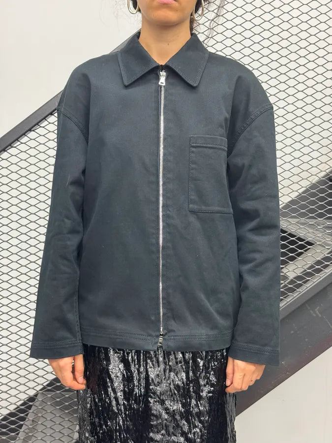 SS2011 Prada Black Minimalist Zip-up Jacket hCIofjN 2