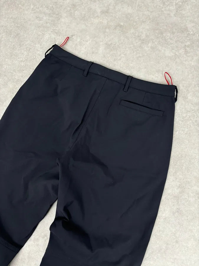 2000s Prada Navy Wool Linea Rossa Pants CXQkMSi 6