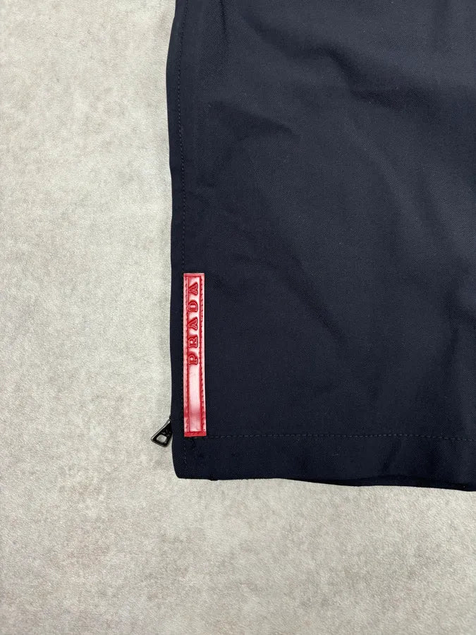 2000s Prada Navy Wool Linea Rossa Pants CXQkMSi 9