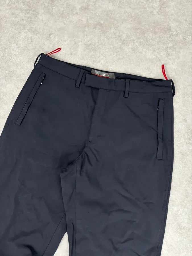 2000s Prada Navy Wool Linea Rossa Pants CXQkMSi 4