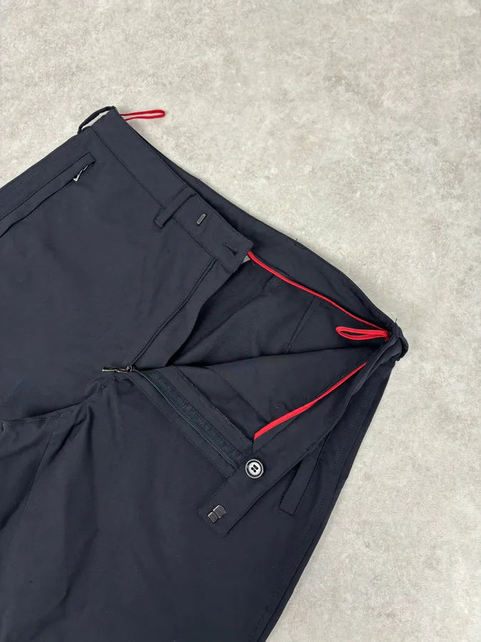 2000s Prada Navy Wool Linea Rossa Pants CXQkMSi 8