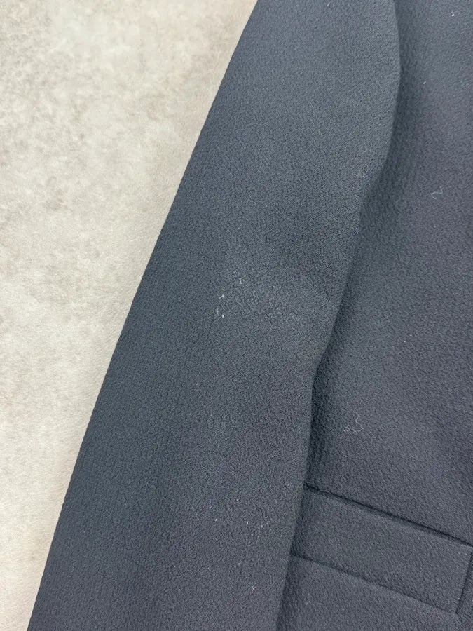 2010s Prada Black Wool Textured Cardigan Blazer Jacket OkeGfkc 11