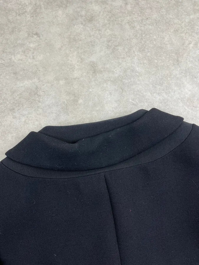 2010s Prada Black Wool Buttoned Cardigan Jacket AUtbYNZ 7