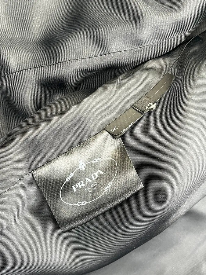 2010s Prada Black Wool Buttoned Cardigan Jacket AUtbYNZ 11