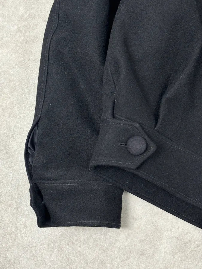 AW2019 Prada Black Wool Multi-Pocket Blazer Jacket FWoXQou 9