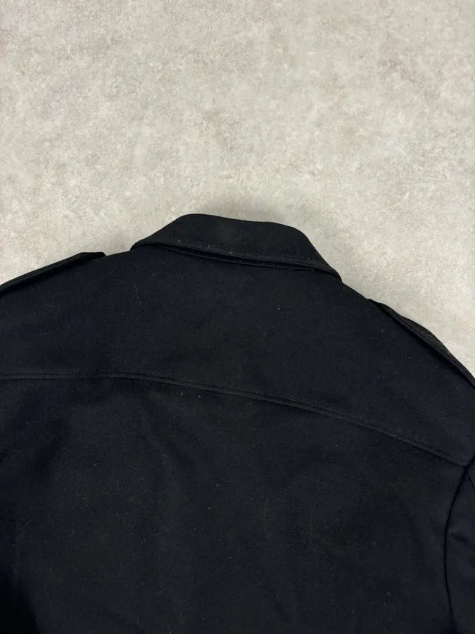 AW2019 Prada Black Wool Multi-Pocket Blazer Jacket FWoXQou 6