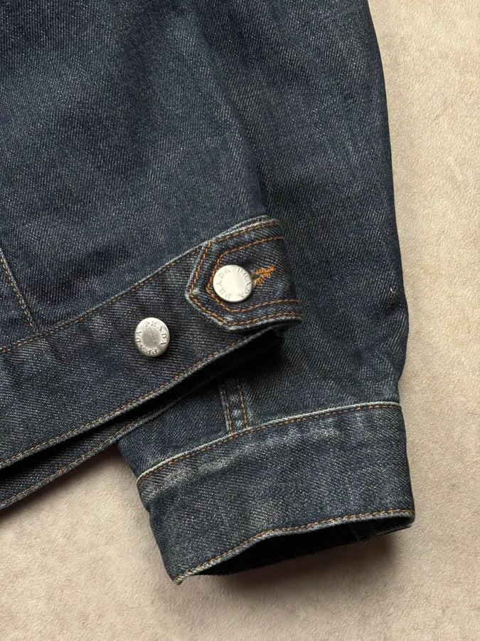 2000s Prada Blue Denim Buttoned Denim Jacket PargHyS 10