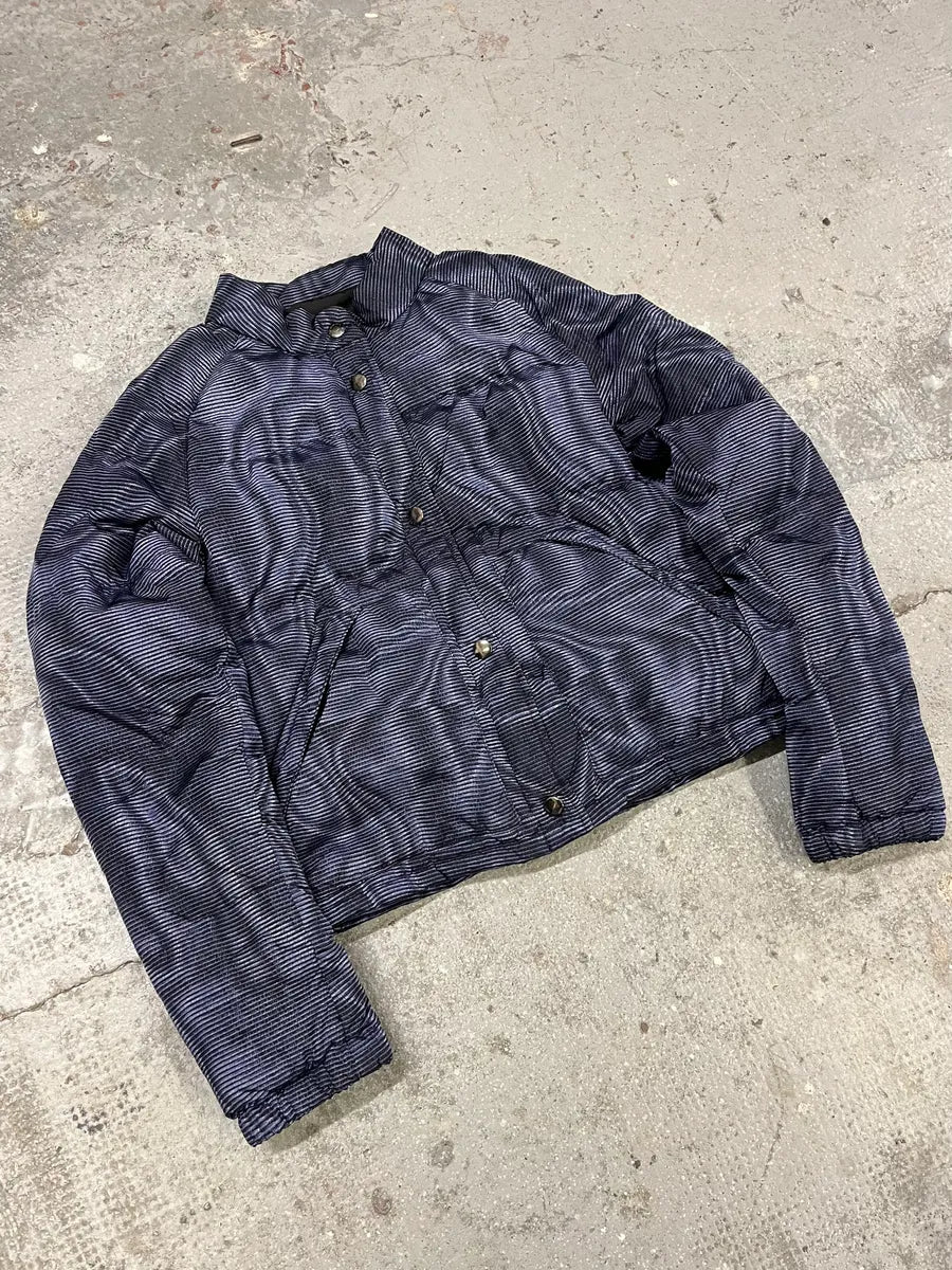 Prada Blue Digital Line Puffer Jacket YwTmTnP 3