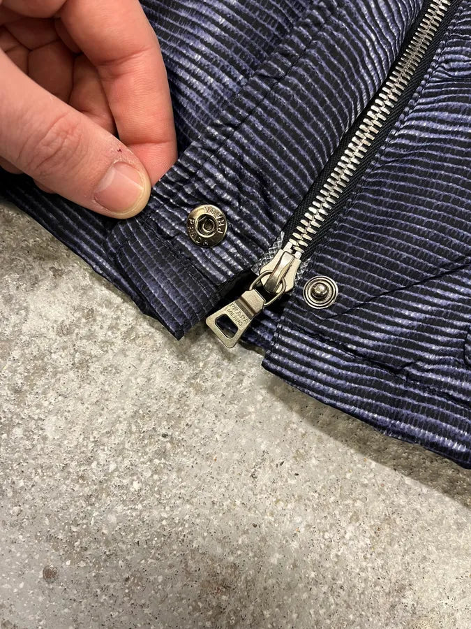 Prada Blue Digital Line Puffer Jacket YwTmTnP 7
