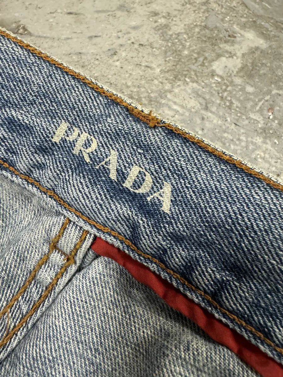 Prada Blue Light Faded Denim Jeans (M/L) NzzmTwB 12