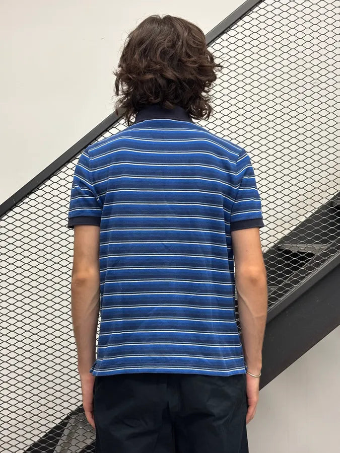 2000s Prada Blue Striped Linea Rossa Polo Shirt MonsHat 2