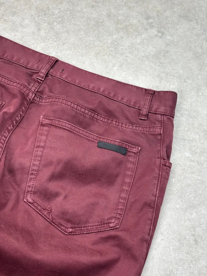 2010s Prada Bordeaux Classy Pants wcpHpfS 7