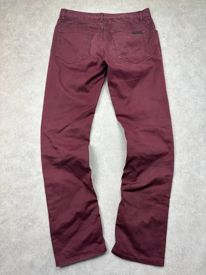 2010s Prada Bordeaux Classy Pants wcpHpfS 5