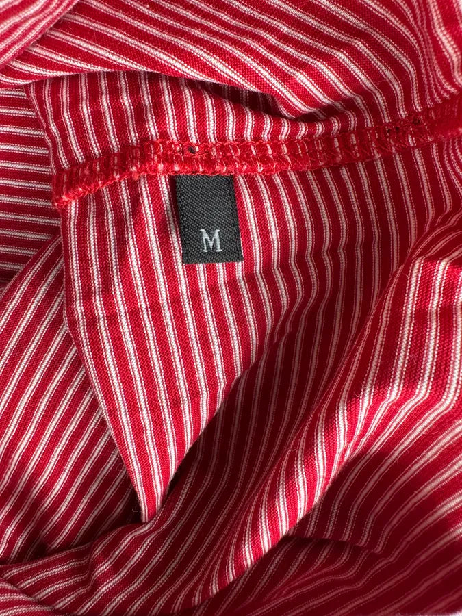 2000s Prada Red & White Striped Polo oaZFfBb 10