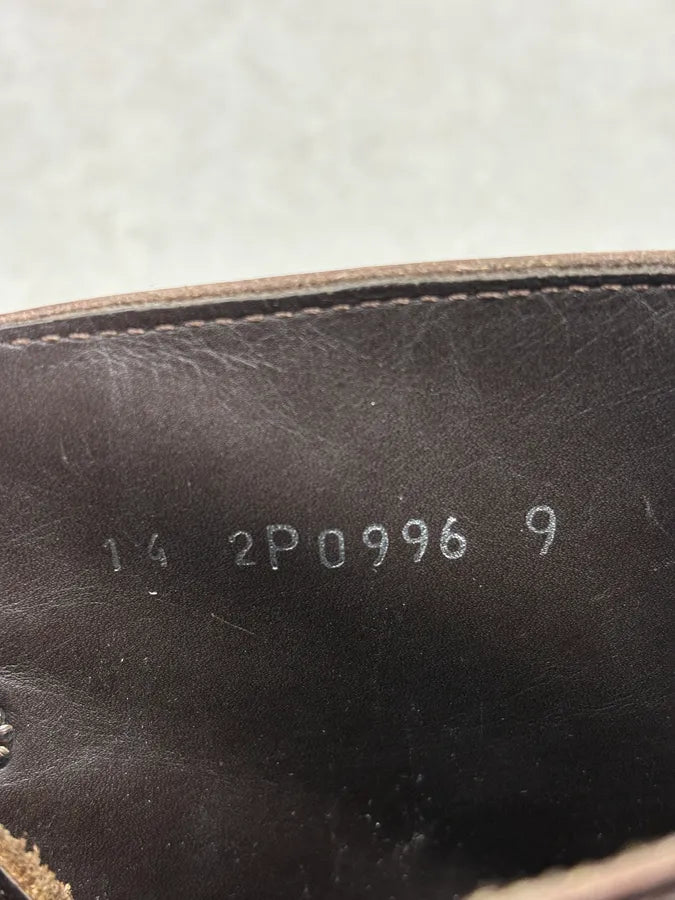 2000s Prada Brown Classy High Leather Boots lnAYYbM 8