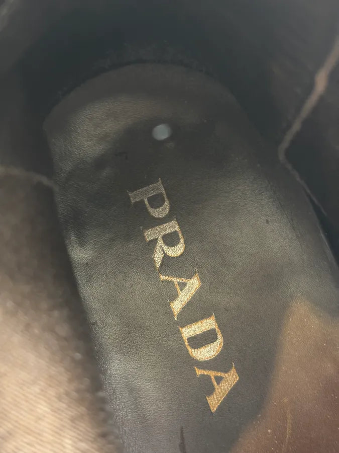 Prada Brown Classy Leather Chelsea Boots zgiGyGj 8