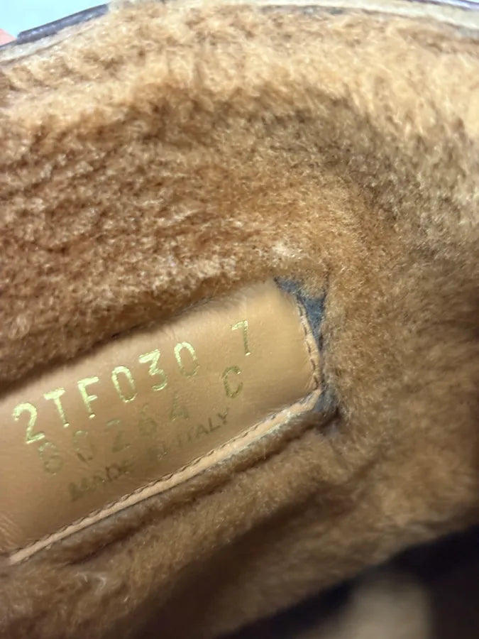 Prada Brown Classy Leather Chelsea Boots KUJxlfI 9