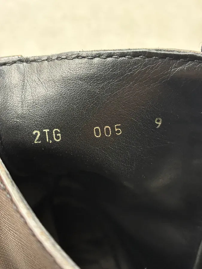 Prada Brown Faded Zip Leather Ankle Boots QEjRyAw 8