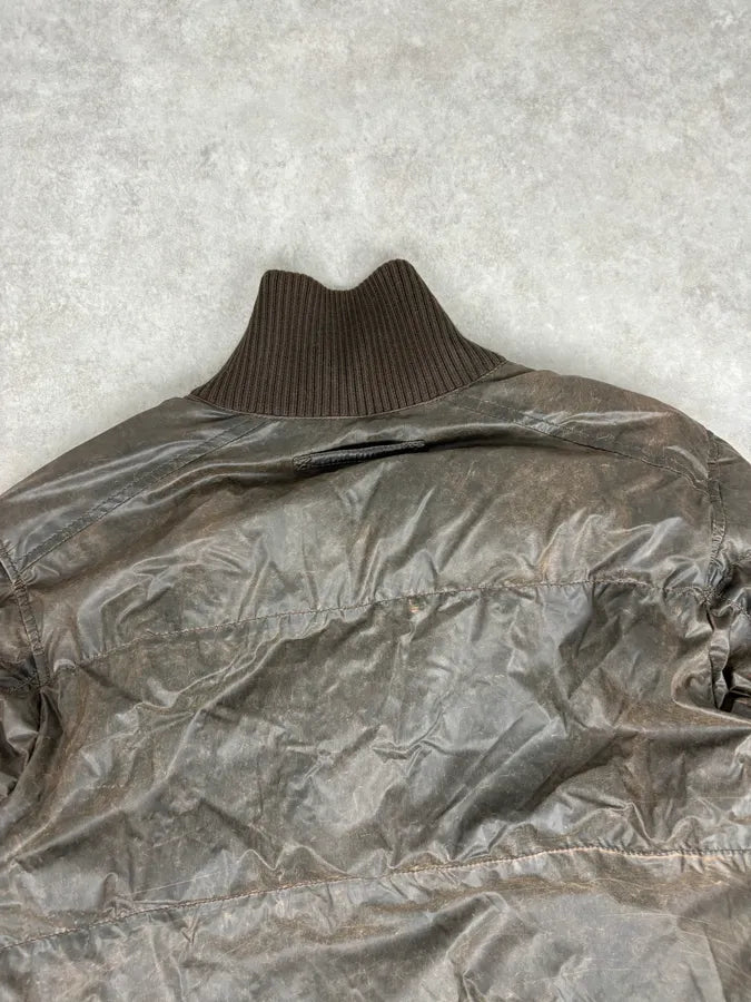 2000s Prada Brown Effect Puffer Jacket jRhiBCP 5
