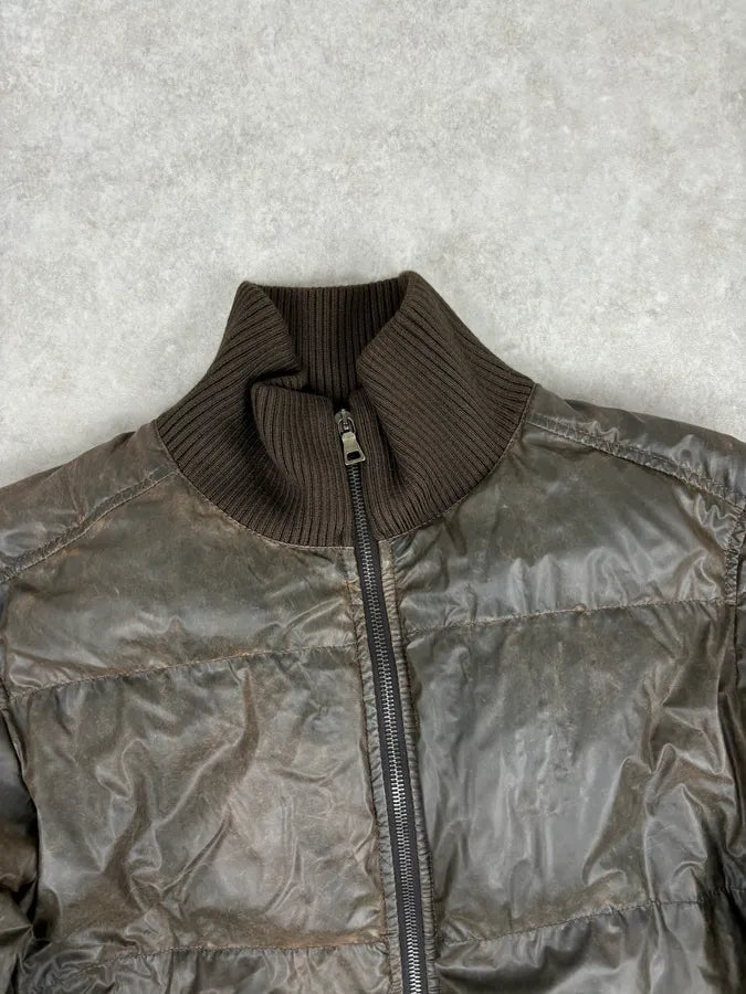 2000s Prada Brown Effect Puffer Jacket jRhiBCP 3