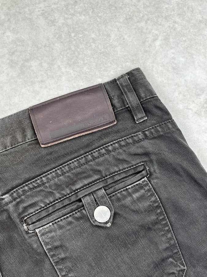 SS2008 Prada Dark Grey Straight Denim Jeans HdqudkA 10