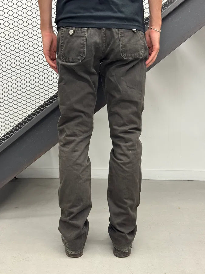 SS2008 Prada Dark Grey Straight Denim Jeans HdqudkA 3