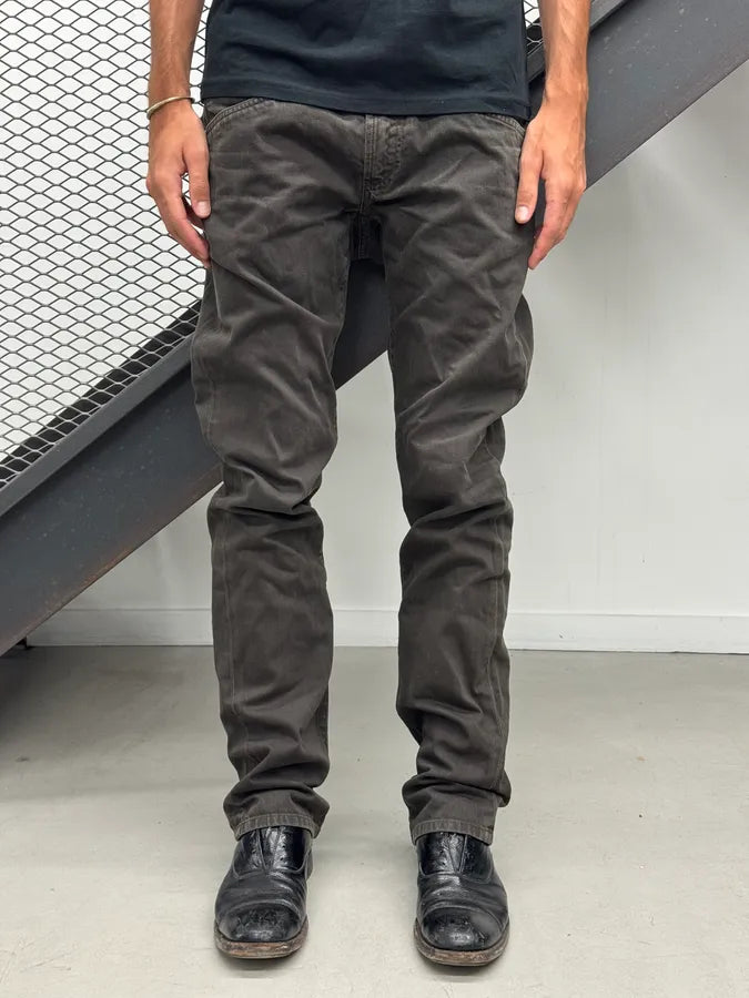 SS2008 Prada Dark Grey Straight Denim Jeans HdqudkA 1