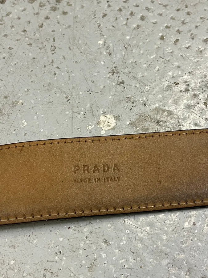 Prada Brown Leather Belt IJChPRJ 6