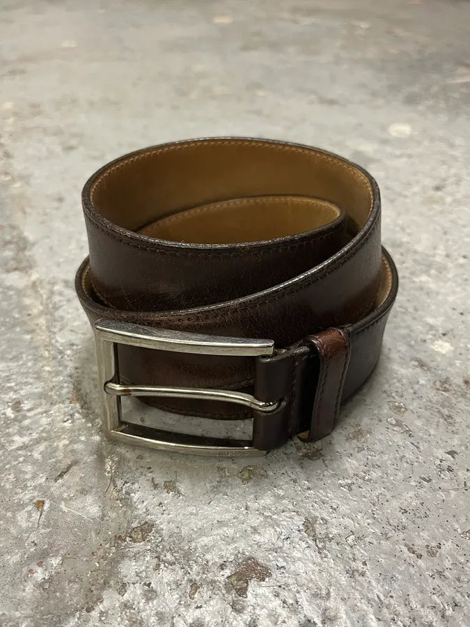 Prada Brown Leather Belt IJChPRJ 1