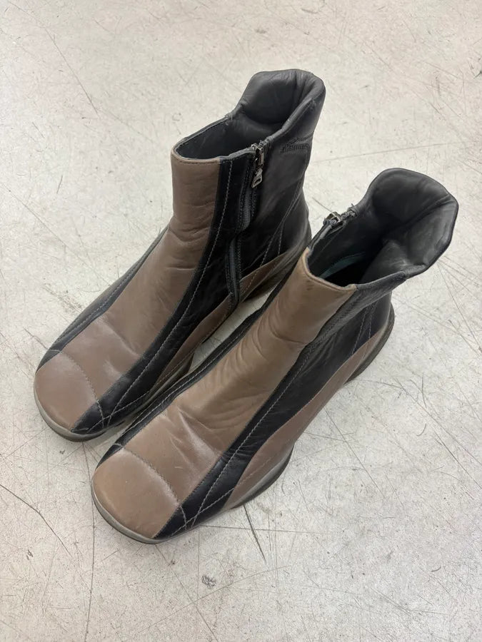 2000s Prada Brown Leather Chelsea Boots apUcqmJ 2