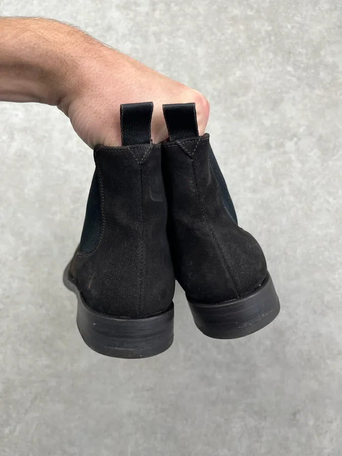Prada Dark Brown Suede Chelsea Boots dmwplro 5