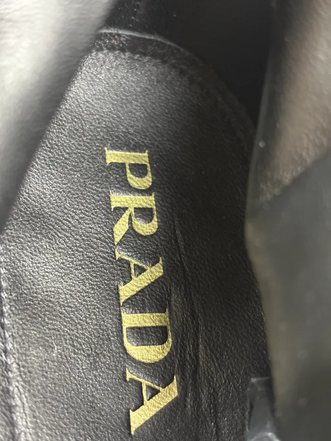 2000s Prada Brown Suede Leather Ankle Boots NaqZZwF 9