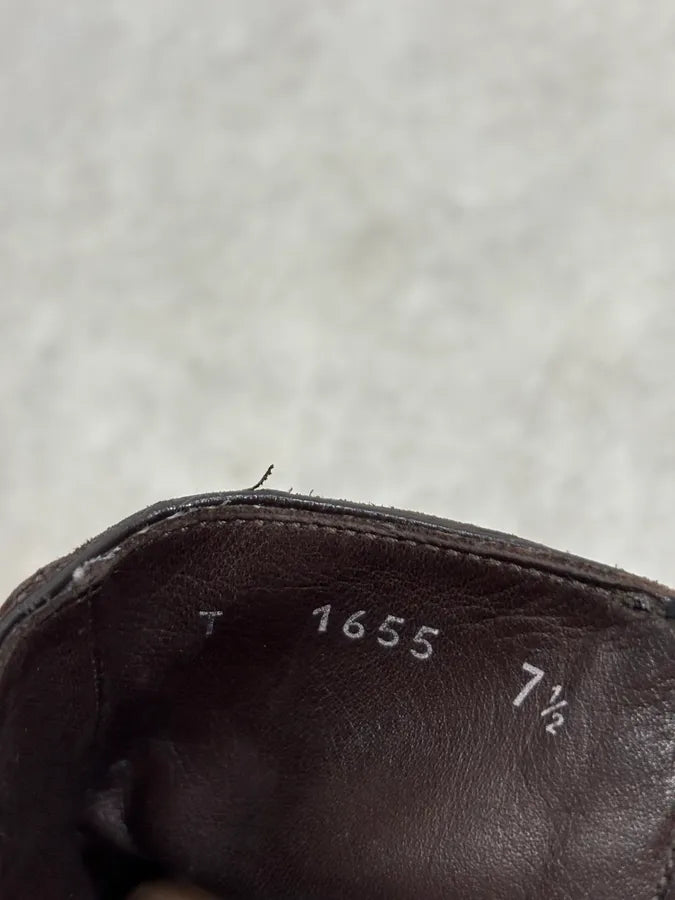 Prada Brown Suede Leather Minimalist Boots ELcINFY 9