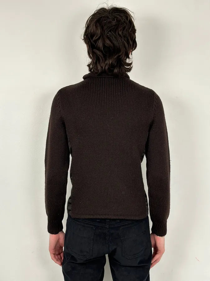 2000s Prada Brown Wool Turtleneck Sweater NUXIQQb 2