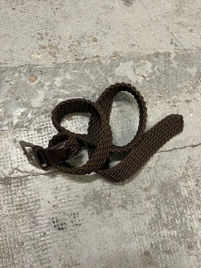 Prada Brown Woven Elastic Belt Braided EttCWcj 2