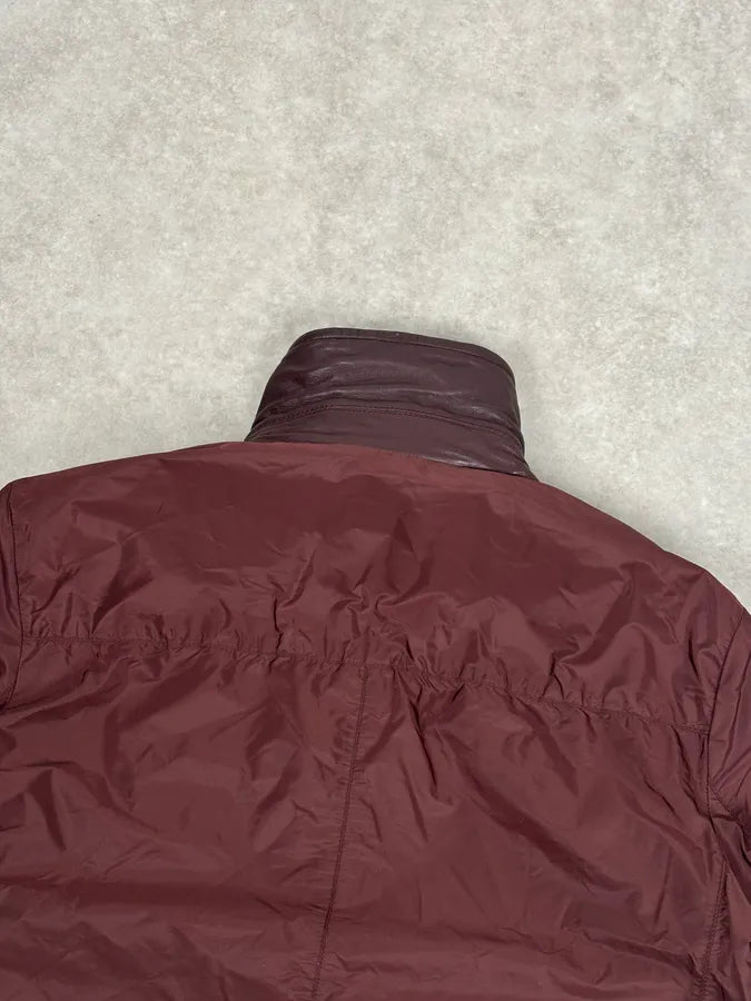 AW2013 Prada Burgundy Leather Reversible Premium Jacket BjGGCXD 12