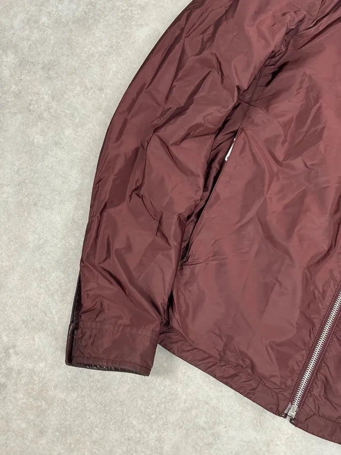 AW2013 Prada Burgundy Leather Reversible Premium Jacket BjGGCXD 13