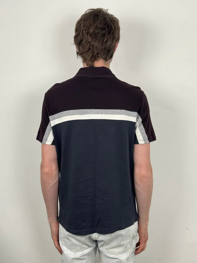 SS2008 Prada Grey Cozy Striped Polo iesmIwU 2