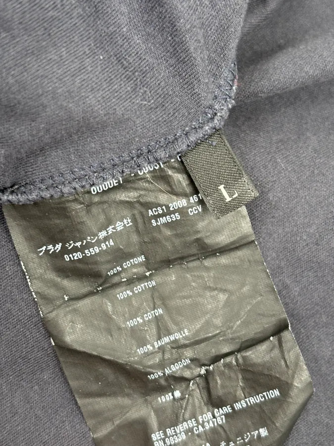 SS2008 Prada Grey Cozy Striped Polo iesmIwU 8