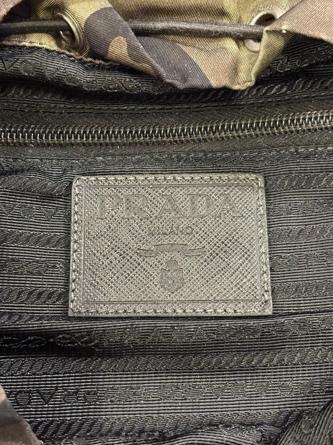 Prada Camo Grey Nylon Backpack NhQCTvm 7