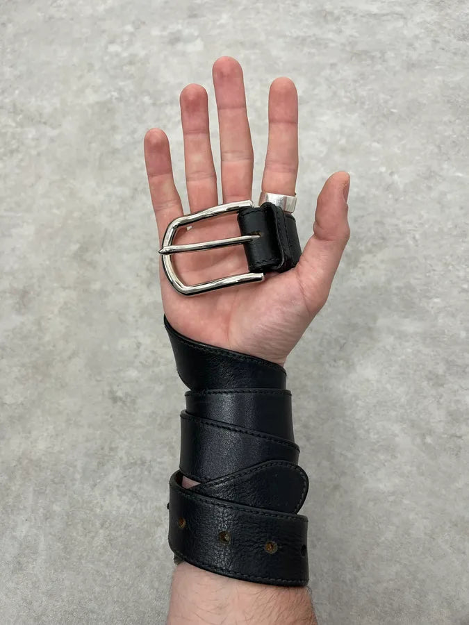 Prada Casual Black Leather Belt fvZwulu 0