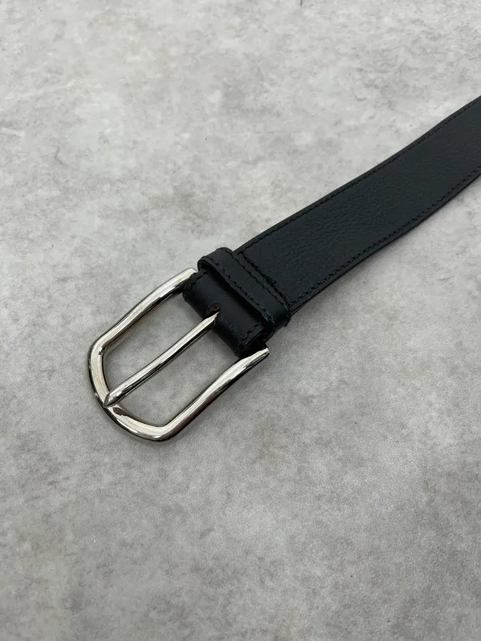 Prada Casual Black Leather Belt fvZwulu 3