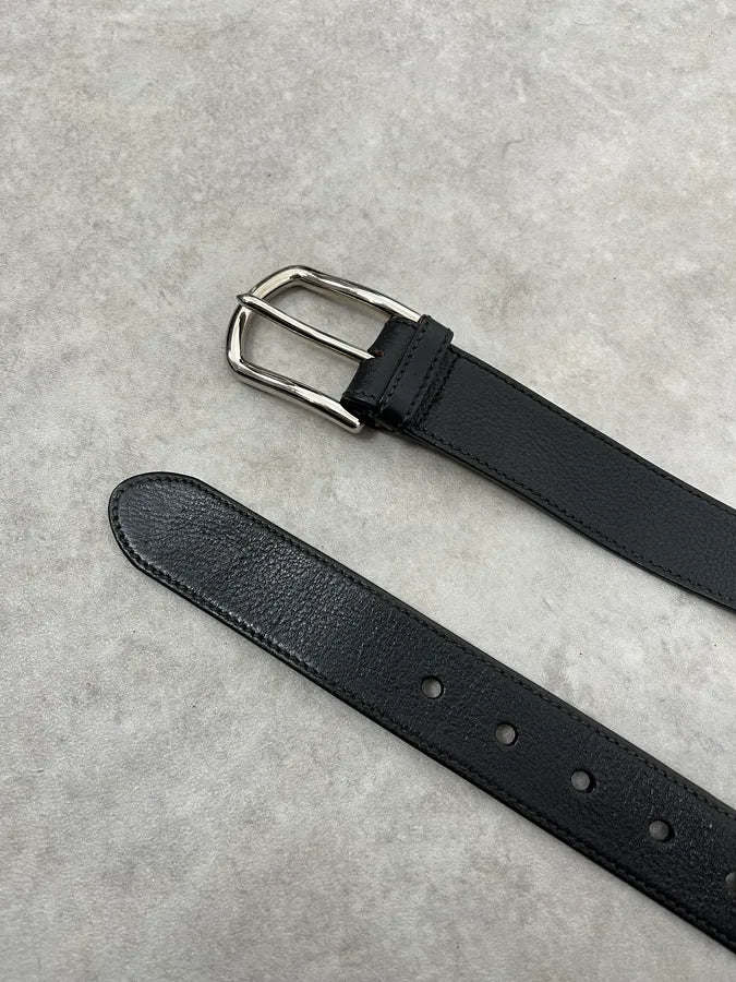 Prada Casual Black Leather Belt fvZwulu 4