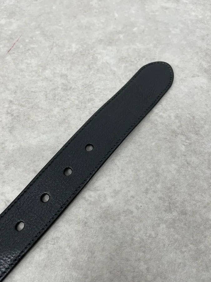 Prada Casual Black Leather Belt fvZwulu 5