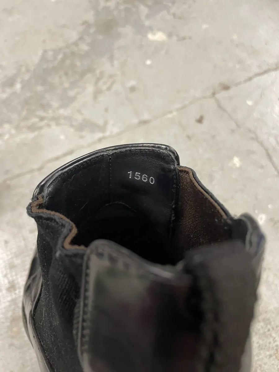 Prada Class Ankle Black Leather Boots (42eu/us8.5) 2