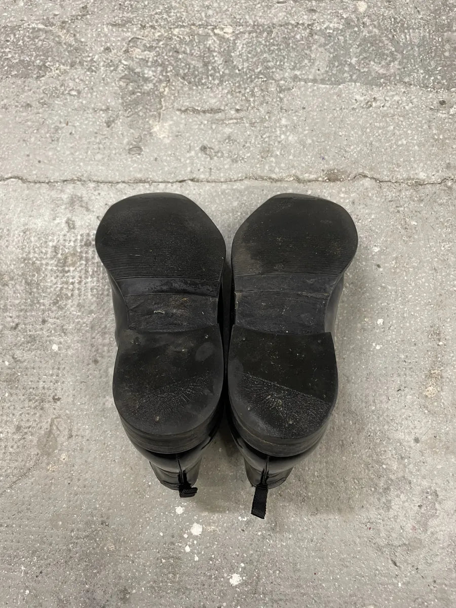 Prada Class Ankle Black Leather Boots (42eu/us8.5) 7
