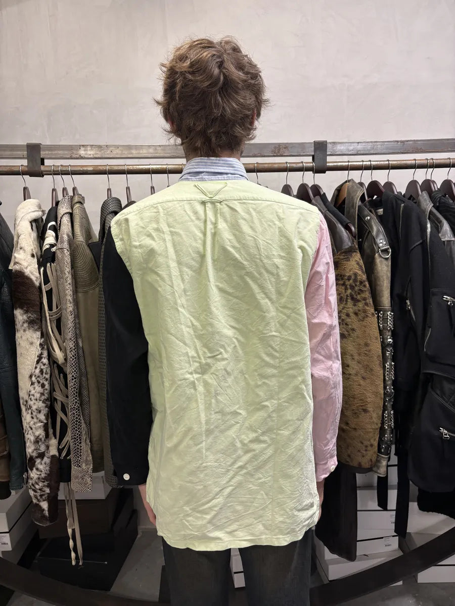 Prada Colorblocked Striped Summer Boss Shirt DjhMkgY 3